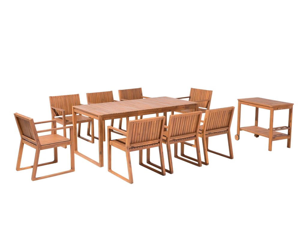Sassari Table de jardin + chaises de jardin + Table d'appoint Beliani 759032200000 Photo no. 1