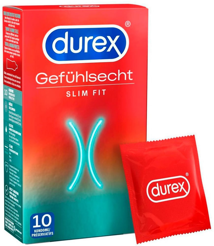Gefühlsecht, Slim Fit Preservativi Durex 785300187004 N. figura 1