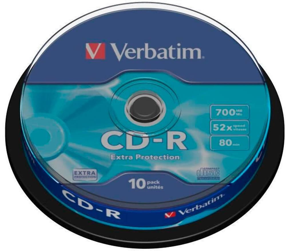 CD-R 0.7 GB, Spindel (10 Stück) CD Rohlinge Verbatim 785302435990 Bild Nr. 1