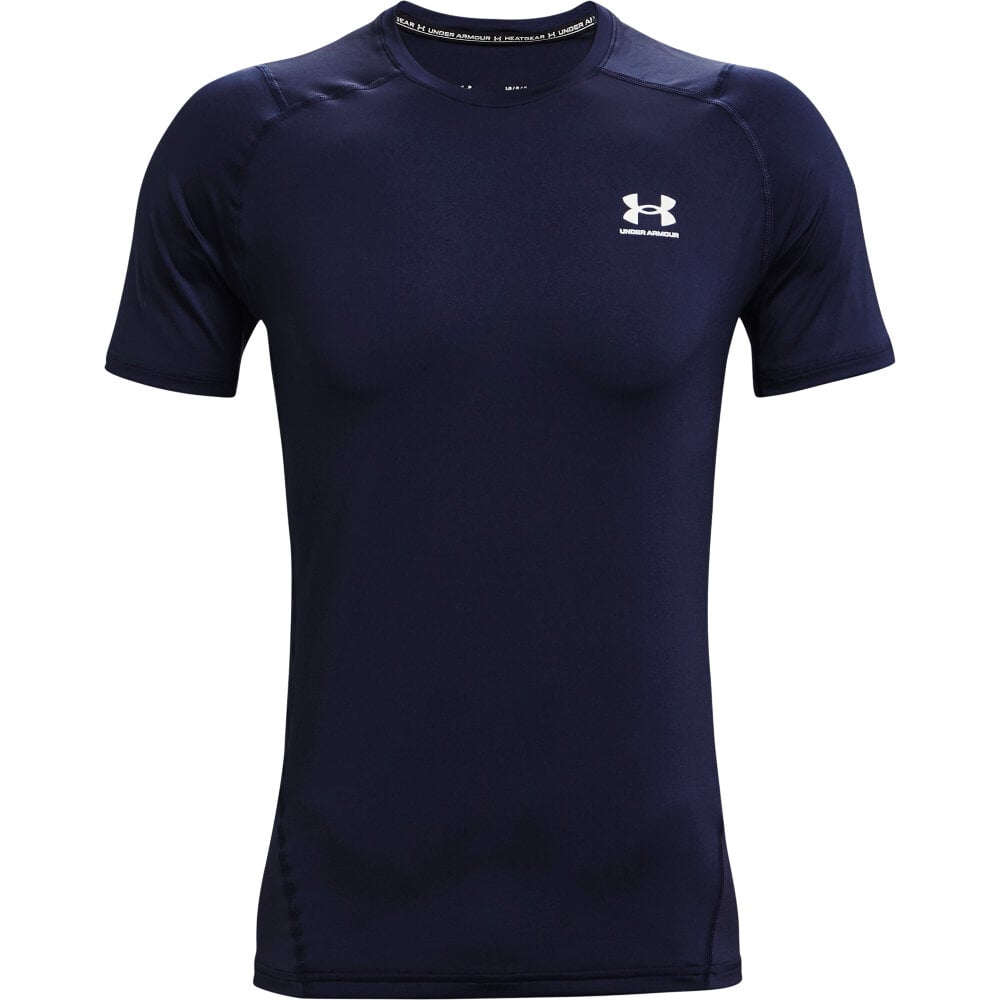 HG Armour Fitted SS T-shirt Under Armour 468086600543 Taglie L Colore blu marino N. figura 1