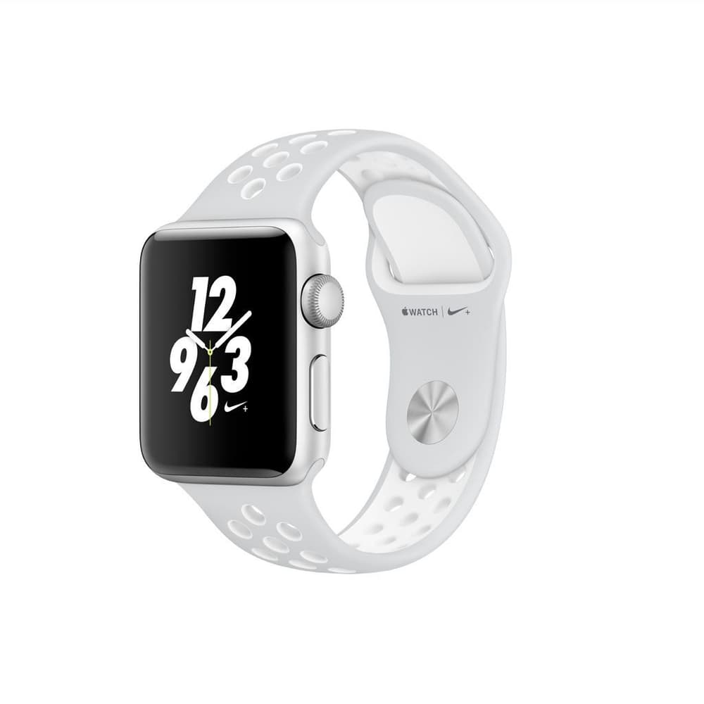 Watch Nike+ 38mm Alu Silver Sport Band Platinum/White Smartwatch Apple 79818110000017 Bild Nr. 1