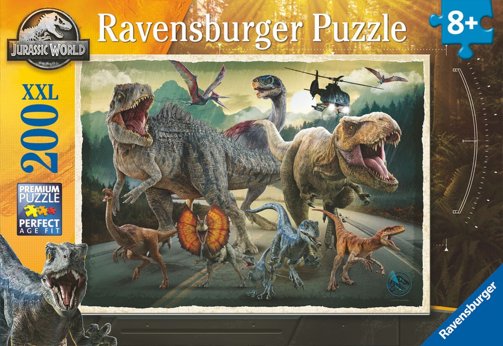 RVB Puzzle 200 P. Jurassic World Puzzles Ravensburger 749064400000 Photo no. 1