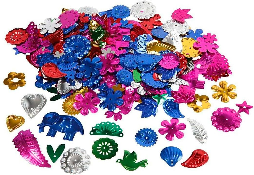 Paillettes 400 g, 15 - 45 mm, multicolore Paillettes Creativ Company 785302426691 N. figura 1