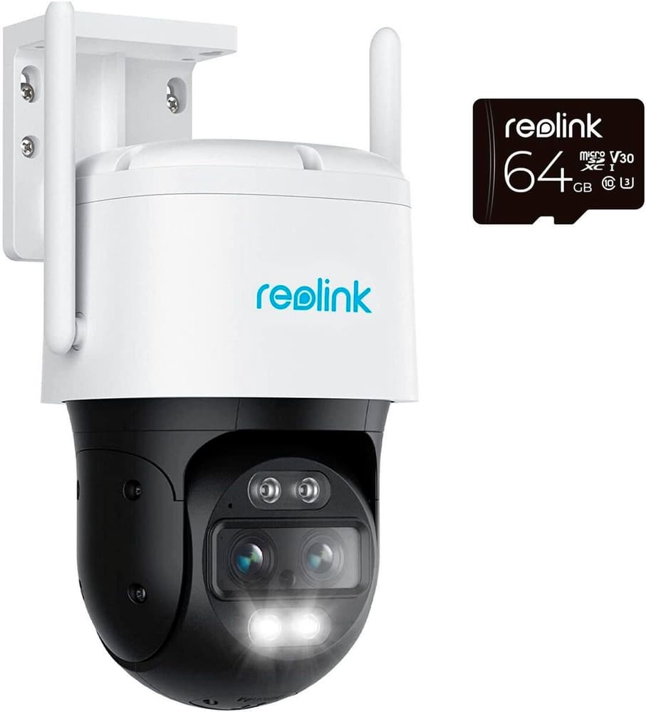 Telecamera di rete TrackMix WiFi con MicroSD da 64 GB Videocamera di sorveglianza Reolink 785302426452 N. figura 1