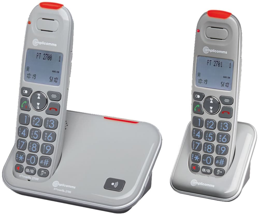 PowerTel 2702 Duo Set ( 90dB / 40dB ) Festnetztelefon Amplicomms 79406160000020 Bild Nr. 1