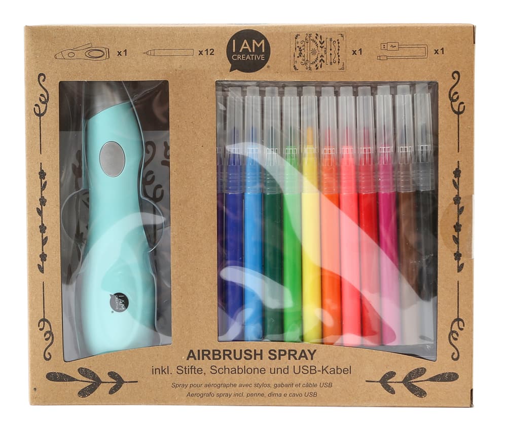 Air Brush Set, 15 tlg. inklusive Stifte Air Brush Set 667024100000 Bild Nr. 1