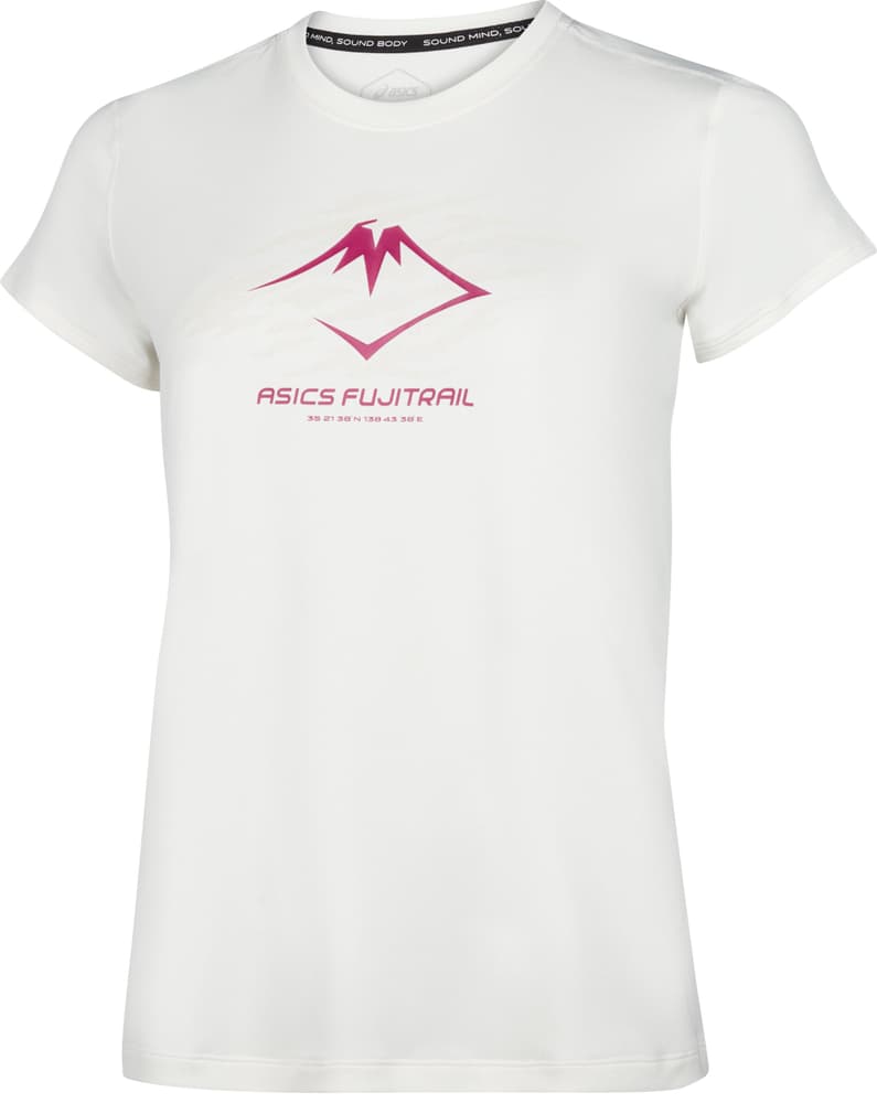 W Fujitrail Logo SS Top T-shirt Asics 467735600379 Taglie S Colore sabbia N. figura 1