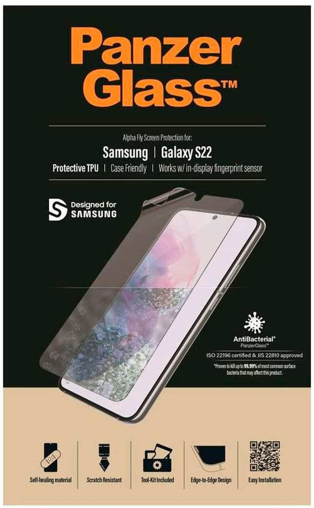Case Friendly TPU Galaxy S22 Smartphone Schutzfolie Panzerglass 785302401485 Bild Nr. 1