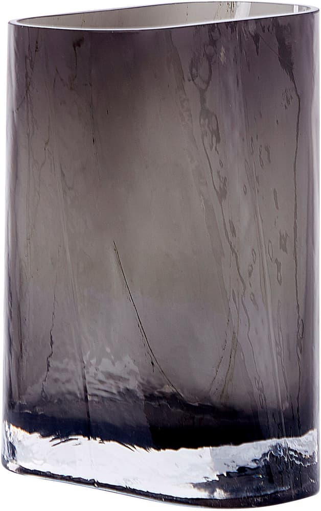Blumenvase Glas dunkelgrau / transparent 20 cm MITATA Vase Beliani 615191200000 Bild Nr. 1