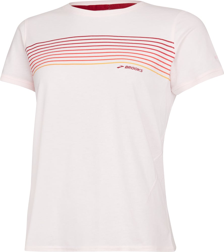 W Distance Short Sleeve 2.0 T-shirt Brooks 467713100338 Taille S Couleur rose Photo no. 1