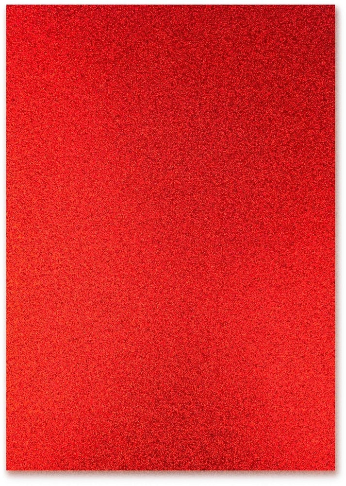 Cartoncino glitterato A4, 300 g/m², 10 fogli, rosso Cartone glitterato URSUS 785302426911 N. figura 1