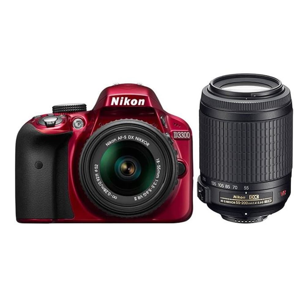 Nikon D3300 Kit + 18-55mm, Rouge / Fr. 1 Nikon 95110024283114 Photo n°. 1