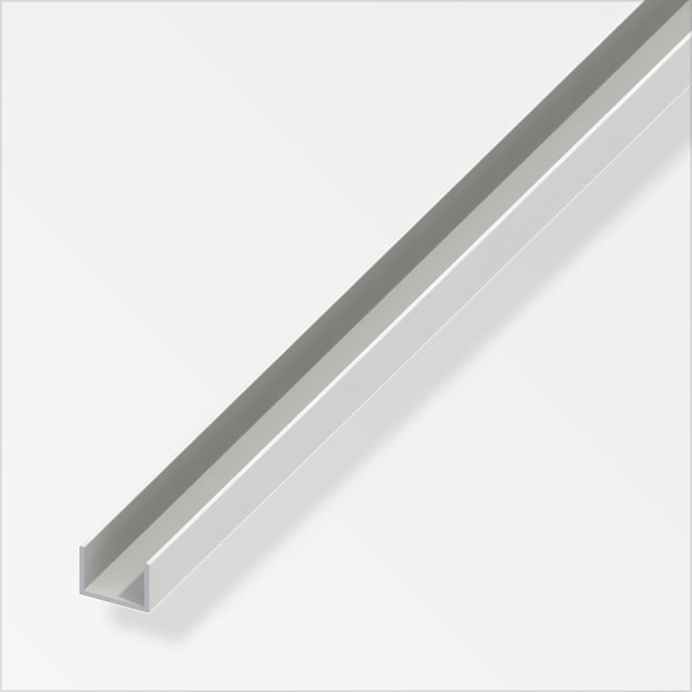 U-Profilo 10 x 12 x 10 mm PVC bianco 1 m alfer 605110600000 N. figura 1