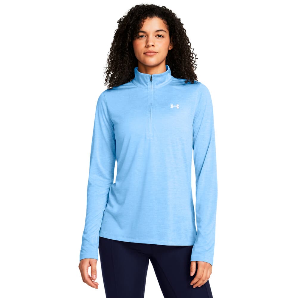 W Tech 1/2 Zip Twist Pullover Under Armour 471874200541 Grösse L Farbe Hellblau Bild-Nr. 1