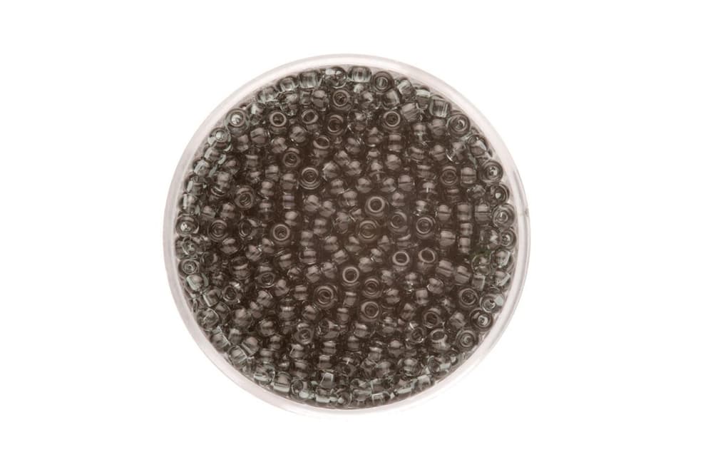 Rocailles gris transparent 2,6mm, 17 g Perles artisanales 608134300000 Photo no. 1