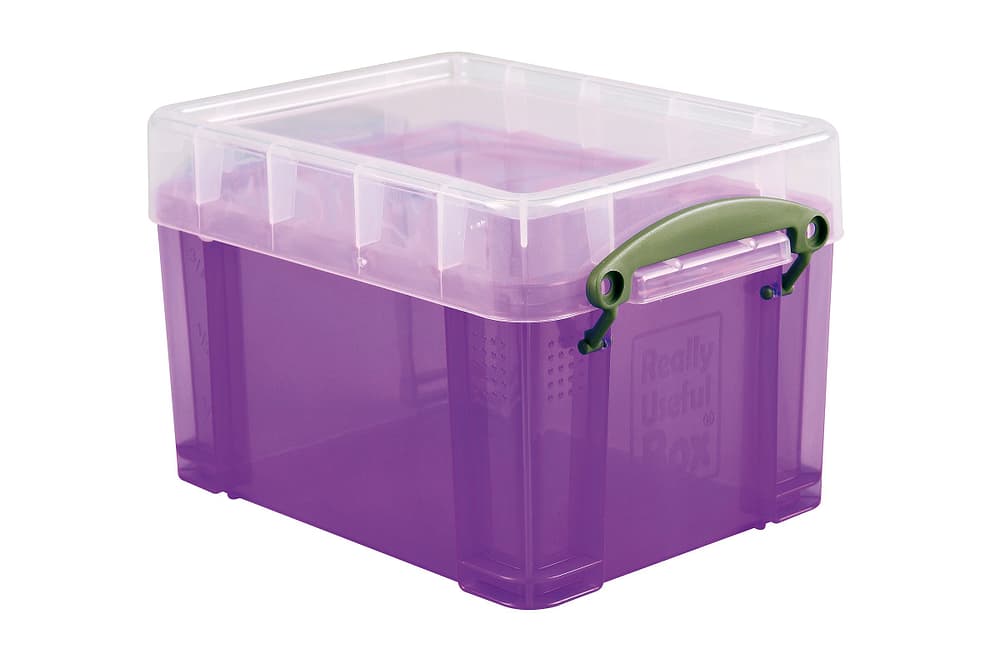 Ordnungsbox 3L Aufbewahrungsbox Really Useful Box 603732000000 Grösse L: 16.0 cm x B: 18.0 cm x H: 24.5 cm Farbe Violett Bild Nr. 1