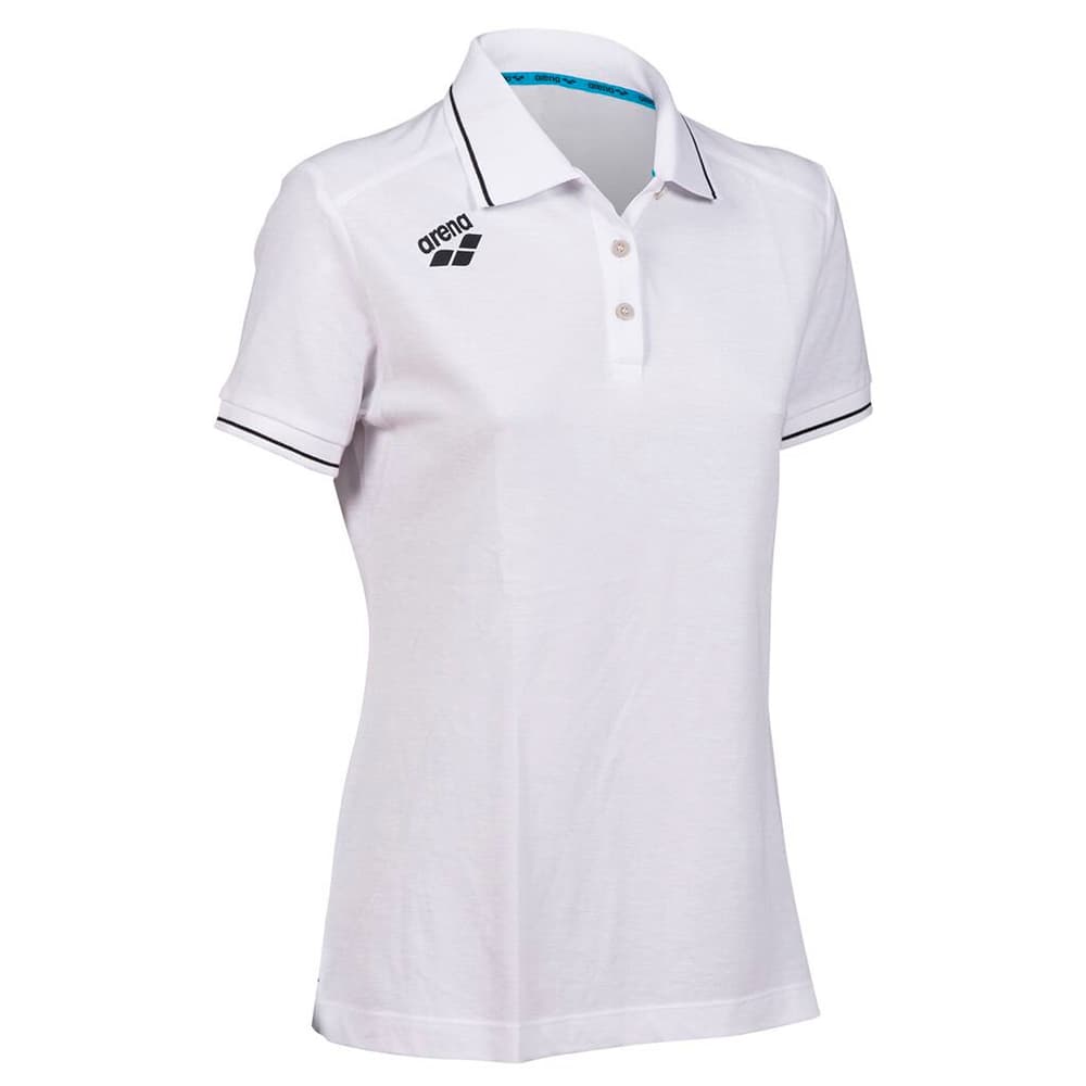 W Team Poloshirt Solid Cotton T-Shirt Arena 468712700410 Grösse M Farbe weiss Bild-Nr. 1