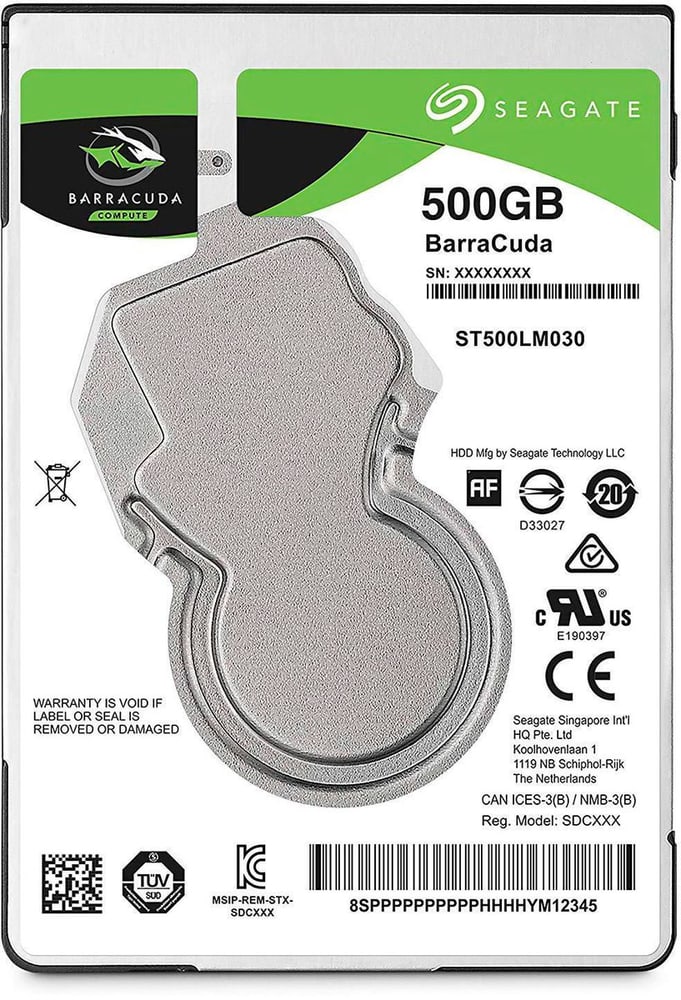 BarraCuda SATA 2.5" 500 GB Interne Festplatte Seagate 785300145850 Bild Nr. 1
