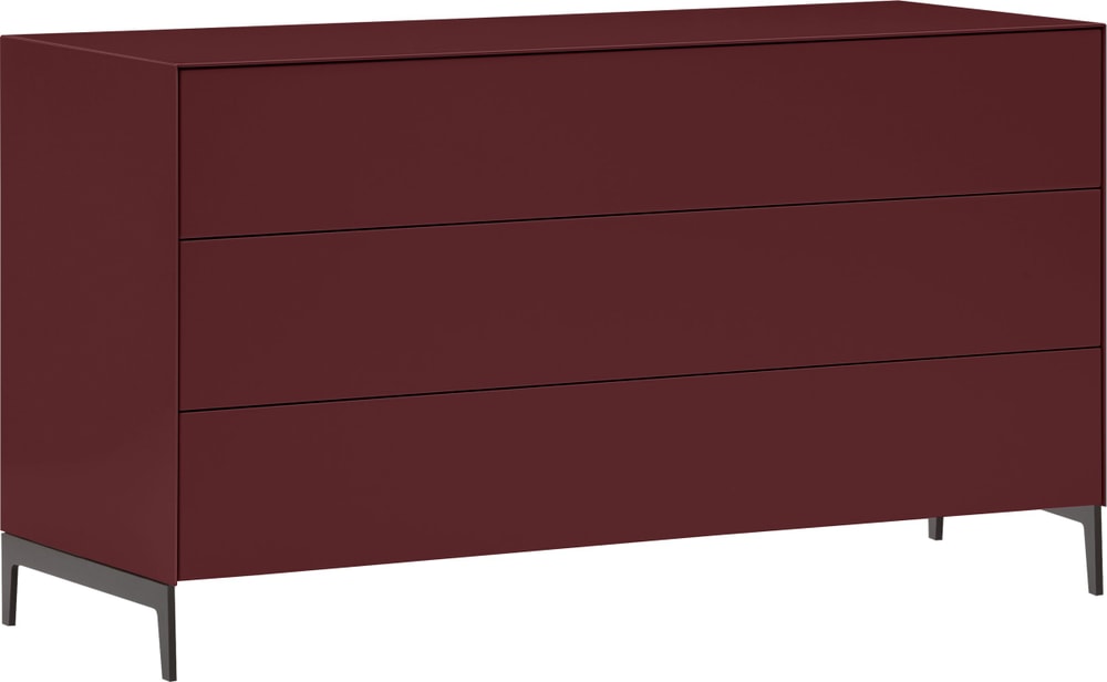 LUX Cassettone 400842700000 Dimensioni L: 120.0 cm x P: 46.0 cm x A: 68.0 cm Colore Rosso scuro N. figura 1