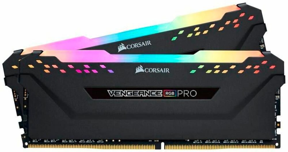 DDR4-RAM Vengeance RGB PRO Black iCUE 3600 MHz 2x 32 GB Mémoire vive Corsair 785302409370 Photo no. 1