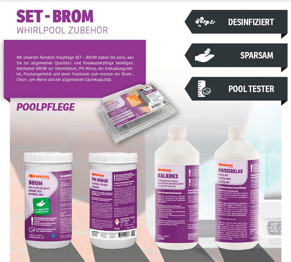 Sonnenkönig Set Brom Disinfezione al cloro Sonnenkönig 647347500000 N. figura 1