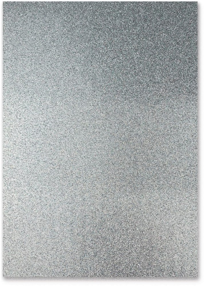 Cartoncino glitterato A4, 300 g/m², 10 fogli, argento Cartone glitterato URSUS 785302426918 N. figura 1