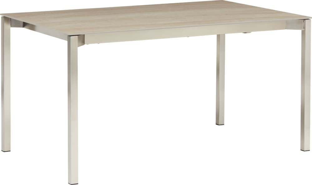 MALO Table à rallonge 408107915013 Dimensions L: 150.0 cm x P: 90.0 cm x H: 75.0 cm Couleur Travertino Romano Photo no. 1