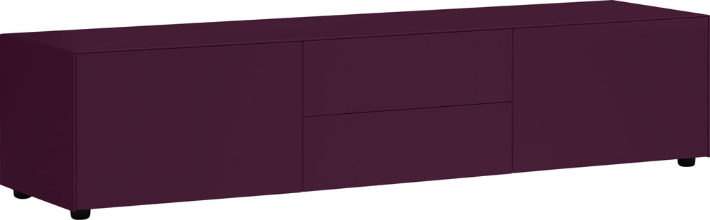 LUX Buffet basso 400841000035 Dimensioni L: 180.0 cm x P: 46.0 cm x A: 37.5 cm Colore Melanzana N. figura 1