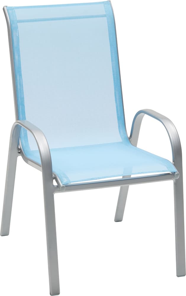 SEVILLA Chaise de jardin Do it + Garden 753187800041 Dimension L: 56.0 cm x P: 66.0 cm x H: 96.0 cm Couleur Bleu Photo no. 1