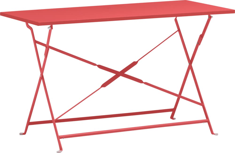 PAGAN III Tavolo pieghevole 408088300030 Dimensioni L: 120.0 cm x P: 60.0 cm x A: 70.0 cm Colore Rosso fragola N. figura 1