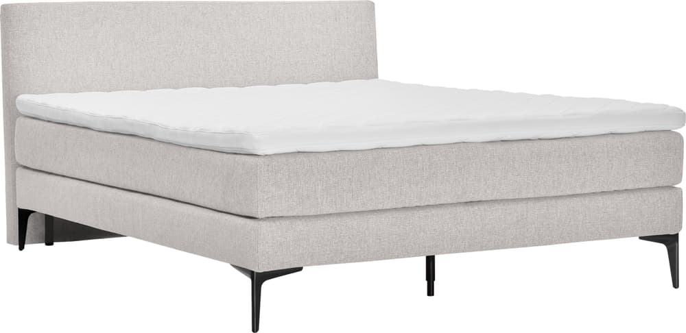 LUNE Boxspringbett 407931600000 Grösse B: 180.0 cm x T: 200.0 cm Farbe Beige Bild Nr. 1