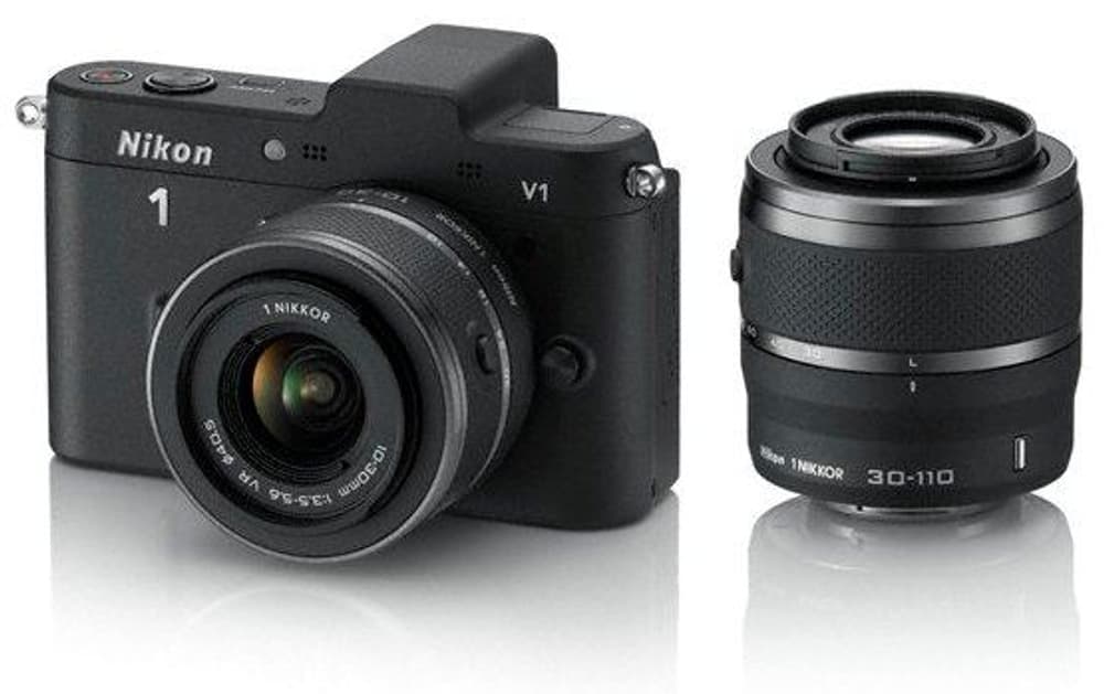 Nikon-1 V1 Kit VR 10-30+VR 30-110 nero F 95110002985113 No. figura 1