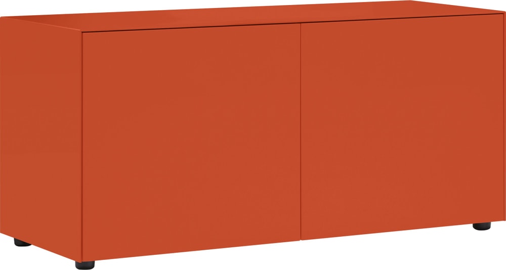 LUX Commode 400840500057 Dimensions L: 120.0 cm x P: 46.0 cm x H: 56.0 cm Couleur Orange Photo no. 1