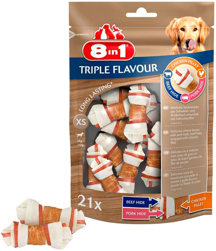 Triple Flavour XS, 21 pcs. Accessoires pour chiens 8in1 785300192061 Photo no. 1