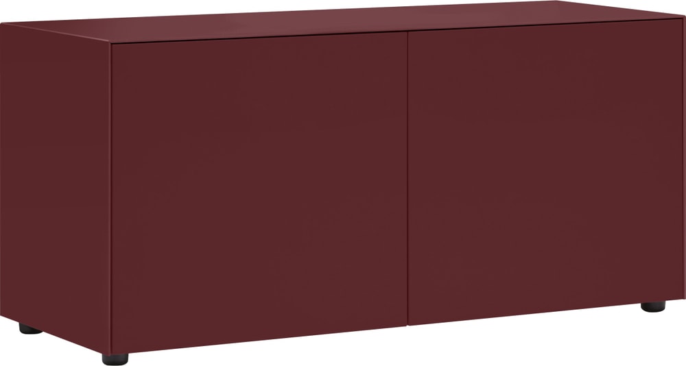 LUX Kommode 400840500033 Grösse B: 120.0 cm x T: 46.0 cm x H: 56.0 cm Farbe Dunkelrot Bild Nr. 1