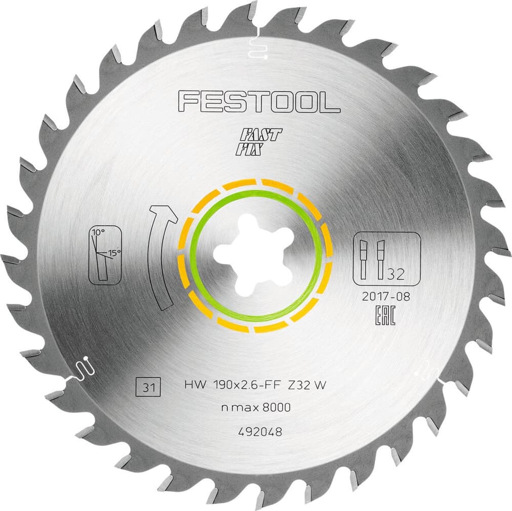 Lames de scie circulaire FESTOOL métal dur Lame de scie circulaire Festool 601368900000 Photo no. 1