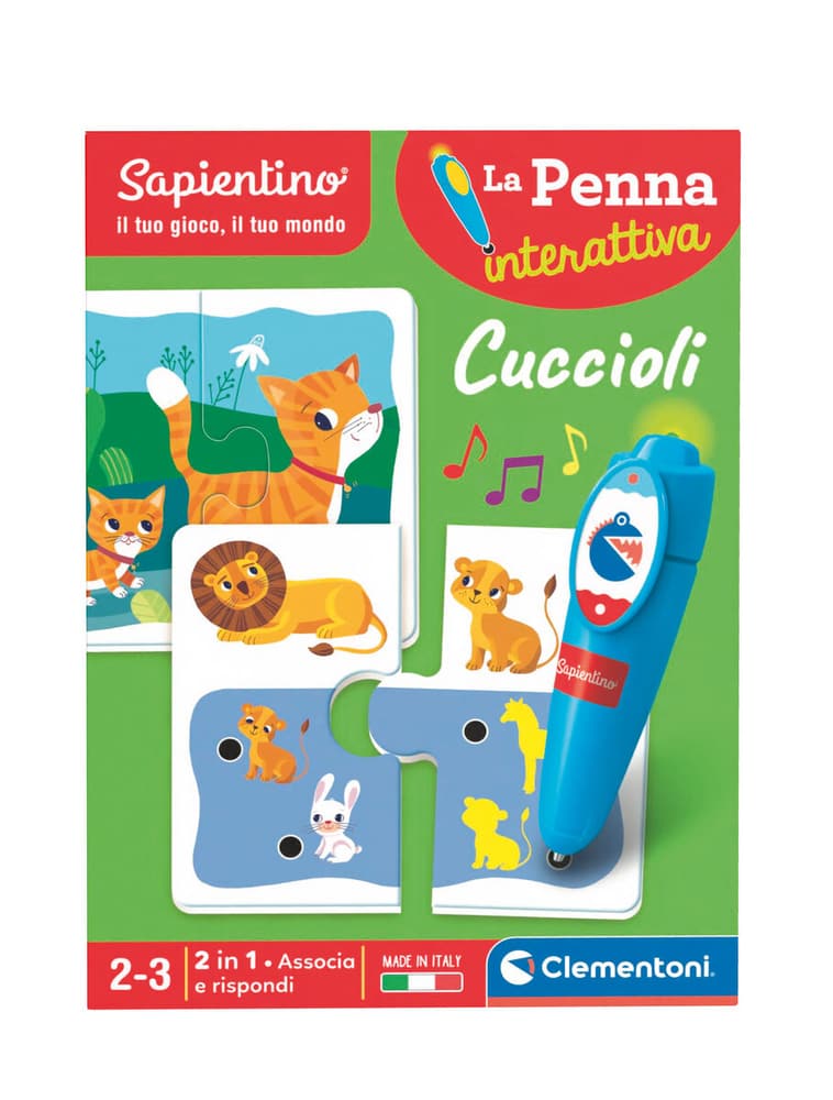 Penna interattiva Cuccioli Multimedia Clementoni 748519400300 Colore neutro Lingua Italiano N. figura 1