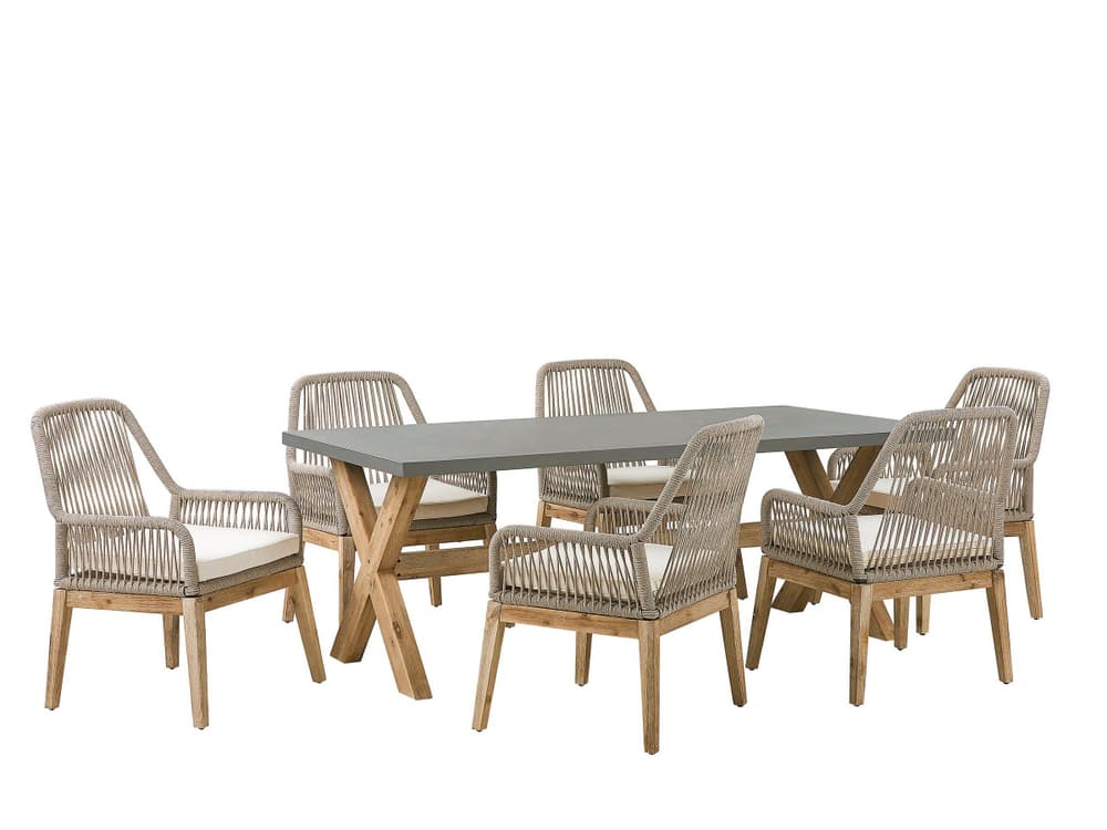 Olbia Table de jardin + chaises de jardin Beliani 759073300000 Photo no. 1