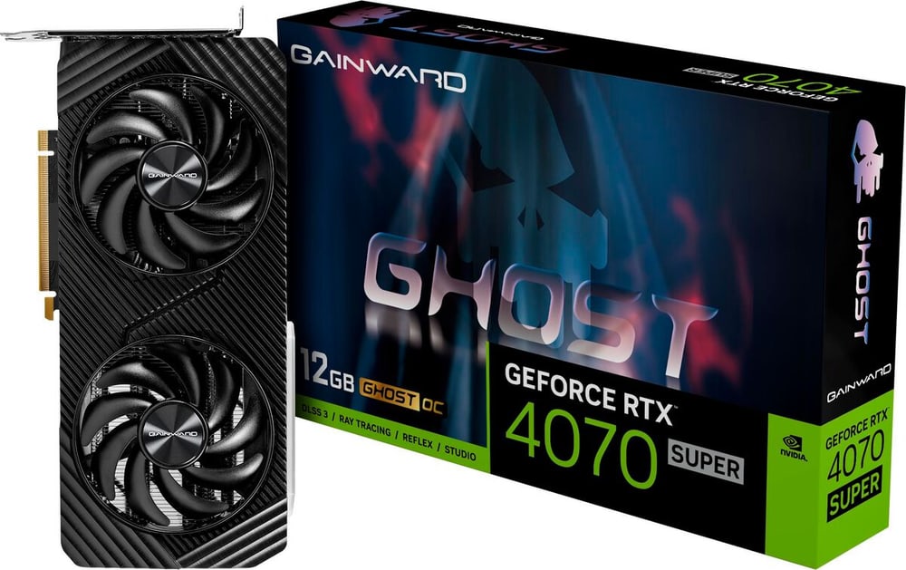 GeForce RTX 4070 Super Ghost OC, 12 GB Grafikkarte Gainward 785302424345 Bild Nr. 1