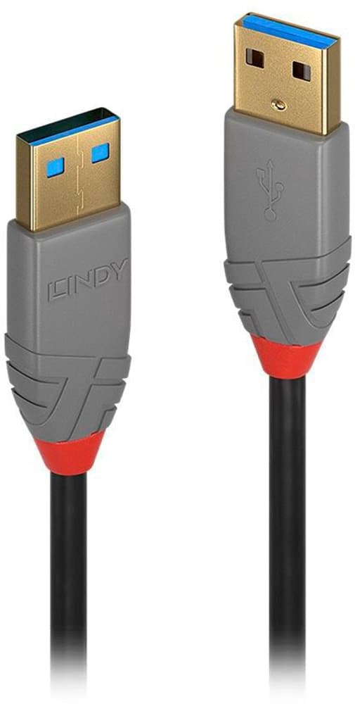 USB 3.0 Typ A Kabel, Anthra Line 0.5m USB Kabel LINDY 785302422829 Bild Nr. 1