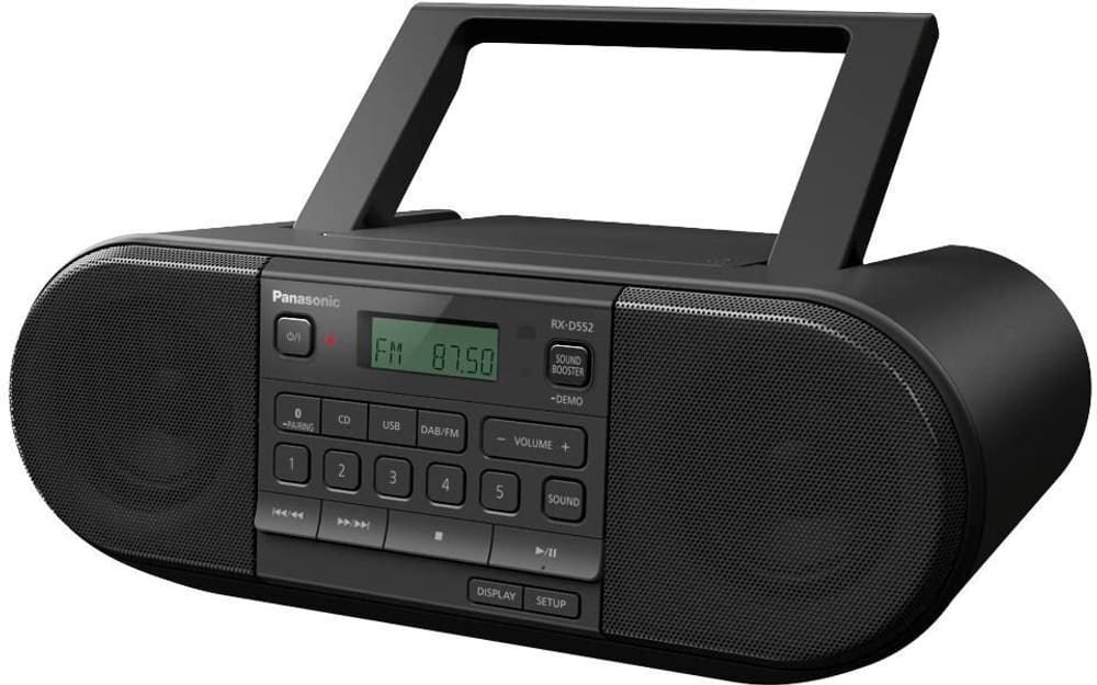 RX-D552 Noir Radio DAB+ Panasonic 785302429007 Photo no. 1