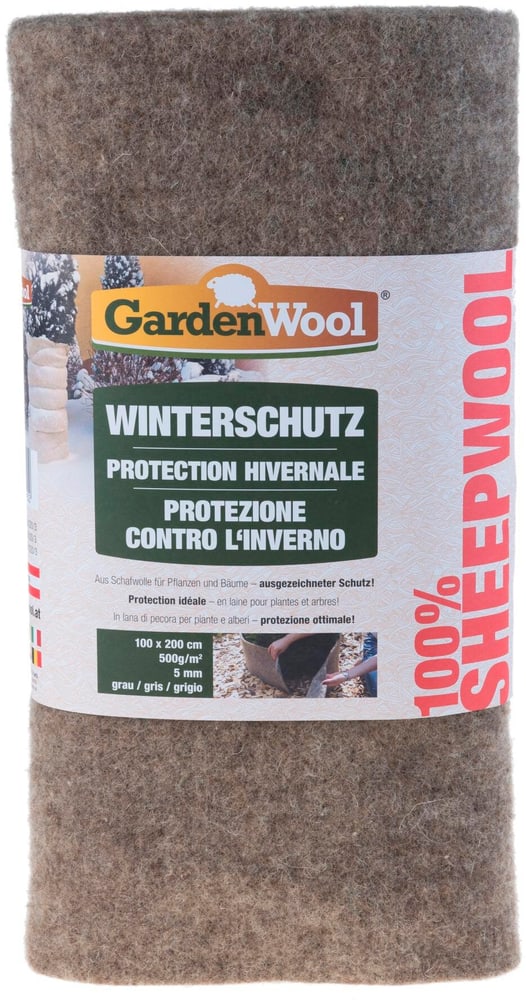 Winterschutzmatte 200 x 100 cm grau Pflanzenschutz GardenWool 785300186158 Bild Nr. 1