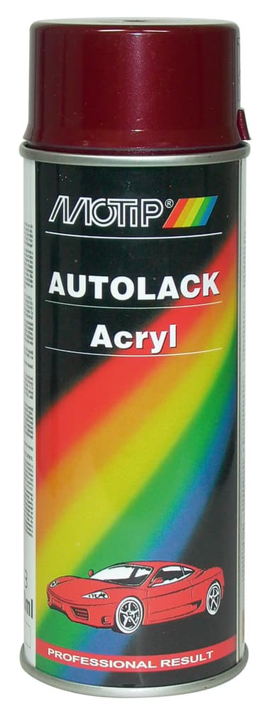 Acryl-Autolack rot metallic 400 ml Lackspray MOTIP 620834400000 Farbtyp 51664 Bild Nr. 1