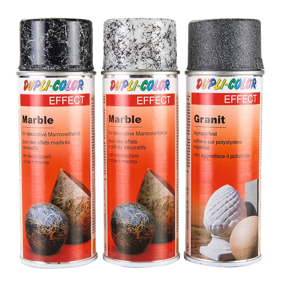 DUPLI-COLOR Effect Marble Spray schwarz Air Brush Set Dupli-Color 664810704002 Farbe Schwarz Bild Nr. 1