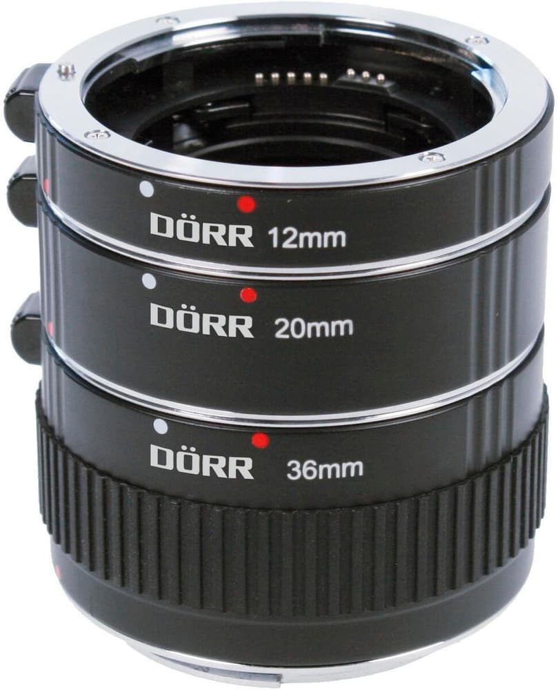 Zwischenringsatz 12/20/36mm Nikon F Objektiv Adapter Dörr 785302427152 Bild Nr. 1