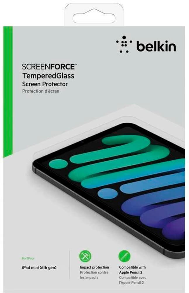 ScreenForce iPad Mini 6 (2021) Protection d’écran pour tablette Belkin 785300197513 Photo no. 1