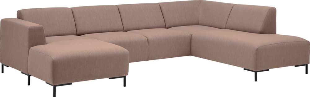 BROSCH Sofa U-Form 405750875238 Grösse B: 300.0 cm x T: 203.0 cm x H: 74.0 cm Farbe Rosa Bild Nr. 1
