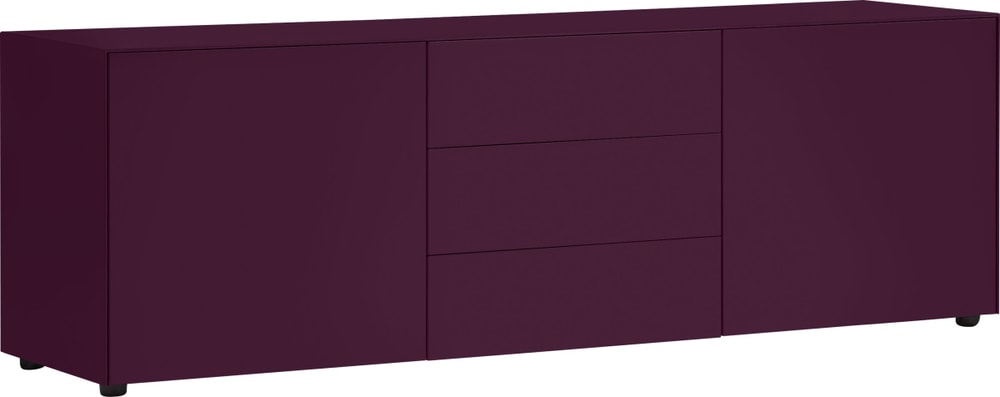 LUX Buffet basso 400840900035 Dimensioni L: 180.0 cm x P: 46.0 cm x A: 56.0 cm Colore Melanzana N. figura 1