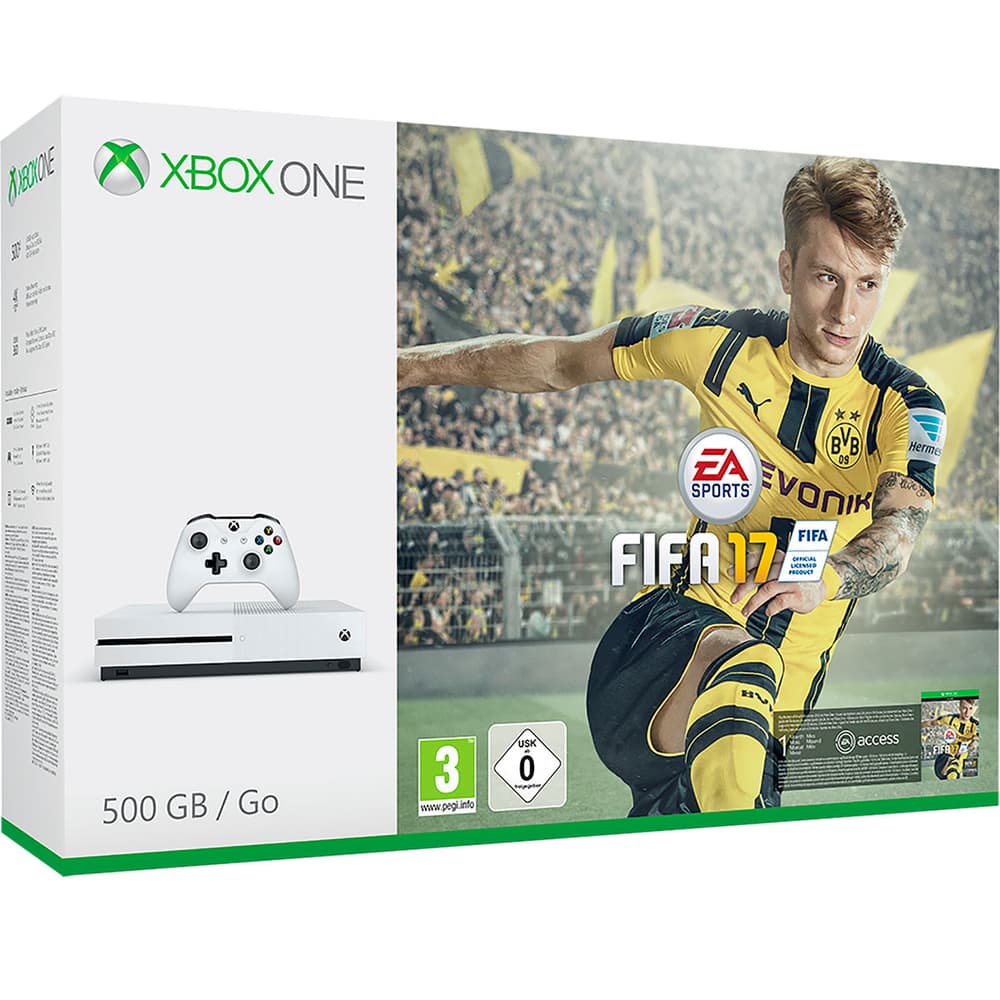 Xbox One S 500GB inkl. FIFA 17 Microsoft 78543280000016 Bild Nr. 1