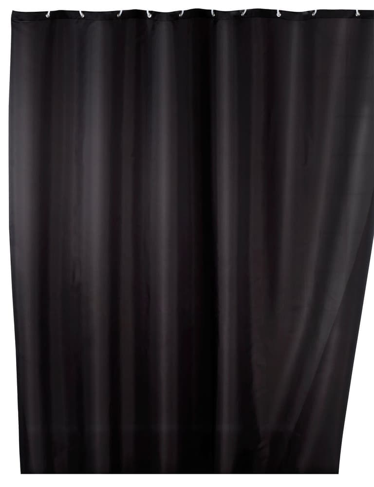 Rideau de douche Uni Noir anti-moisissure Rideau de douche WENKO 674006100000 Couleur Noir Dimensions 180x200 cm Photo no. 1